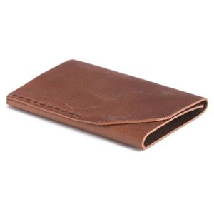 NIB Ezra Arthur handmade leather card holder